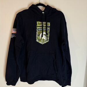 Michigan State Nike Black USA Flag Graphic Sweatshirt